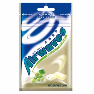 任選滿額出貨【Airwaves】超涼口香糖-冰釀葡萄 (20粒*1包)