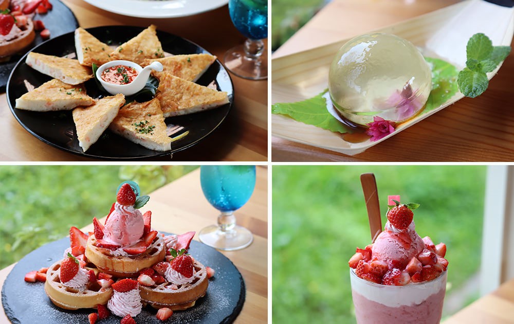 新埔普羅旺斯小木屋餐廳，超夢幻的雨滴蛋糕和草莓飲品，新竹賞櫻景點推薦！