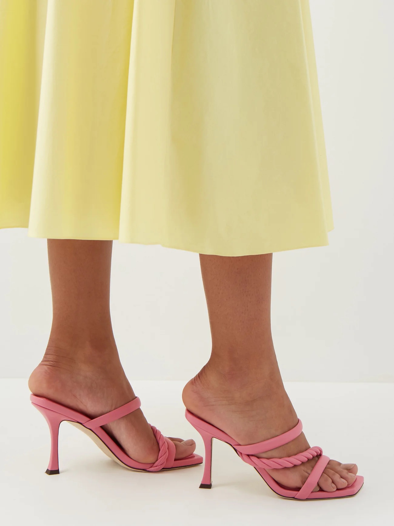 JIMMY CHOO Diosa 90 leather sandals