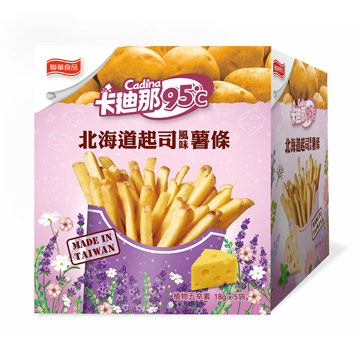 低溫真空工法製成►香脆綿密的薯條搭配北海道起司風味►濃郁奶香滿足你的味蕾►每一口都洋溢著多層次的美味→點我看✩5盒組✩平均58/盒★卡迪那95℃薯條系列★→【鹽味】→【海苔】→【地瓜條】→【松露】→【