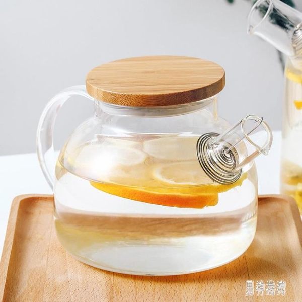 耐高溫高硼硅玻璃冷水壺夏天泡茶水壺辦公養生茶涼水壺茶壺冷水杯 AW17778『男神港灣』