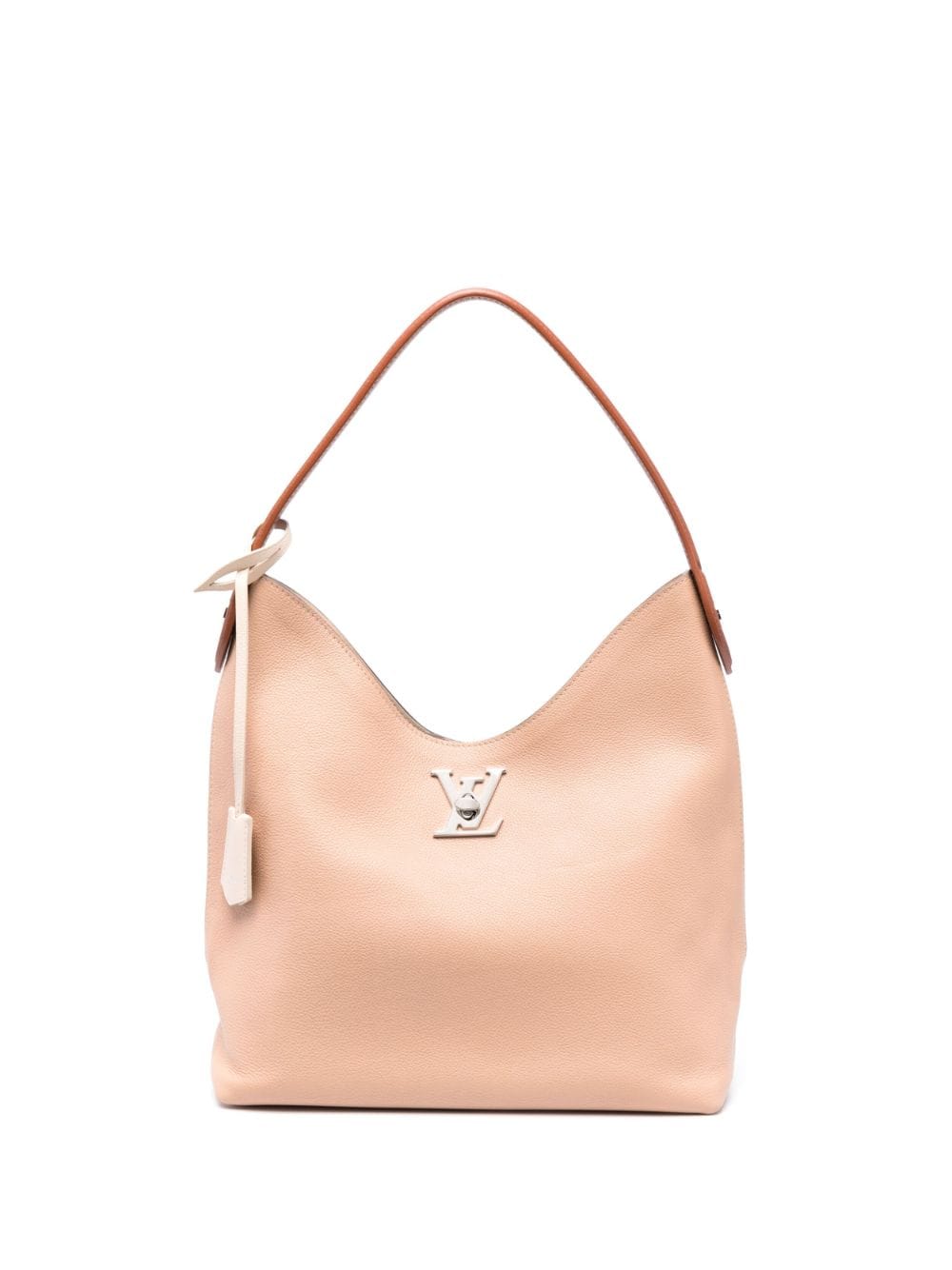 Louis Vuitton - 2019 pre-owned Lockme shoulder bag - women - Calf Leather - One Size - Neutrals