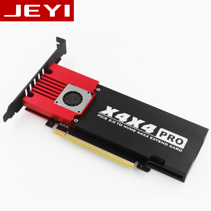 更親民的 PCIe M.2 2280 4 槽轉接卡選擇，JEYI 使用 ASMedia ASM2824 推出 X4X4
