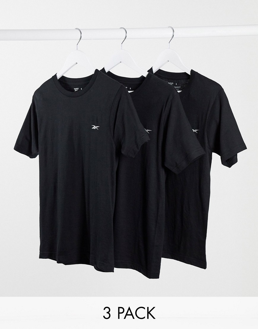 T-shirt multipack by Reebok Wardrobe refresh, done Pack of three Plain design Crew neck Short sleeve
