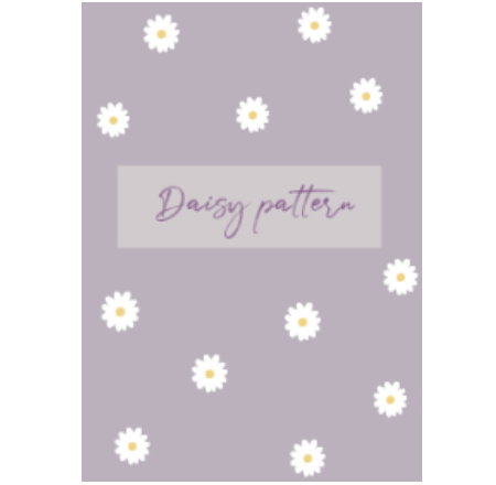 daisy_pattern #dusty purple