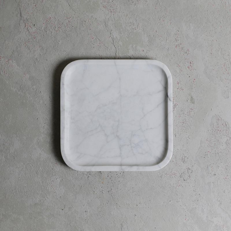 大理石 圓角置物盤 S
