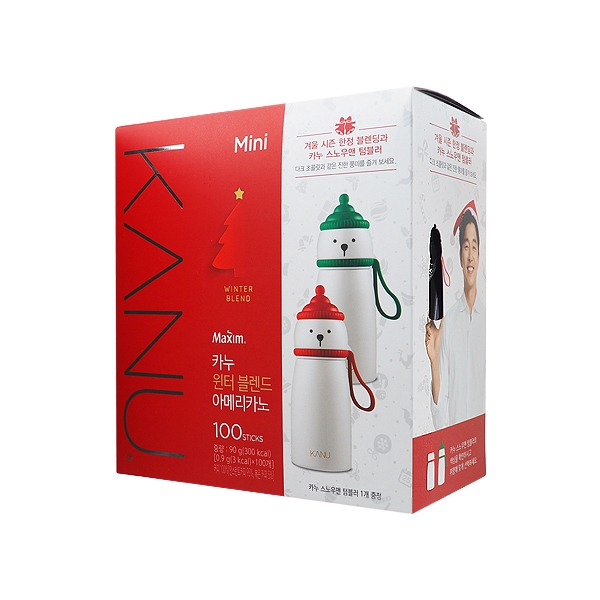 【商品特色】韓國超人氣男星 韓劇鬼怪主角 孔劉 代言即沖即喝超方便產品說明：濃厚美式咖啡，一盒100包入，包裝輕巧方便攜帶，內附贈小白熊保溫杯！保存期限：2020.11.18每款食品賞味期不固定，半年