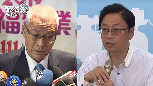 國民黨黨主席吳敦義(左)、前行政院長張善政(右)。圖／TVBS資料畫面