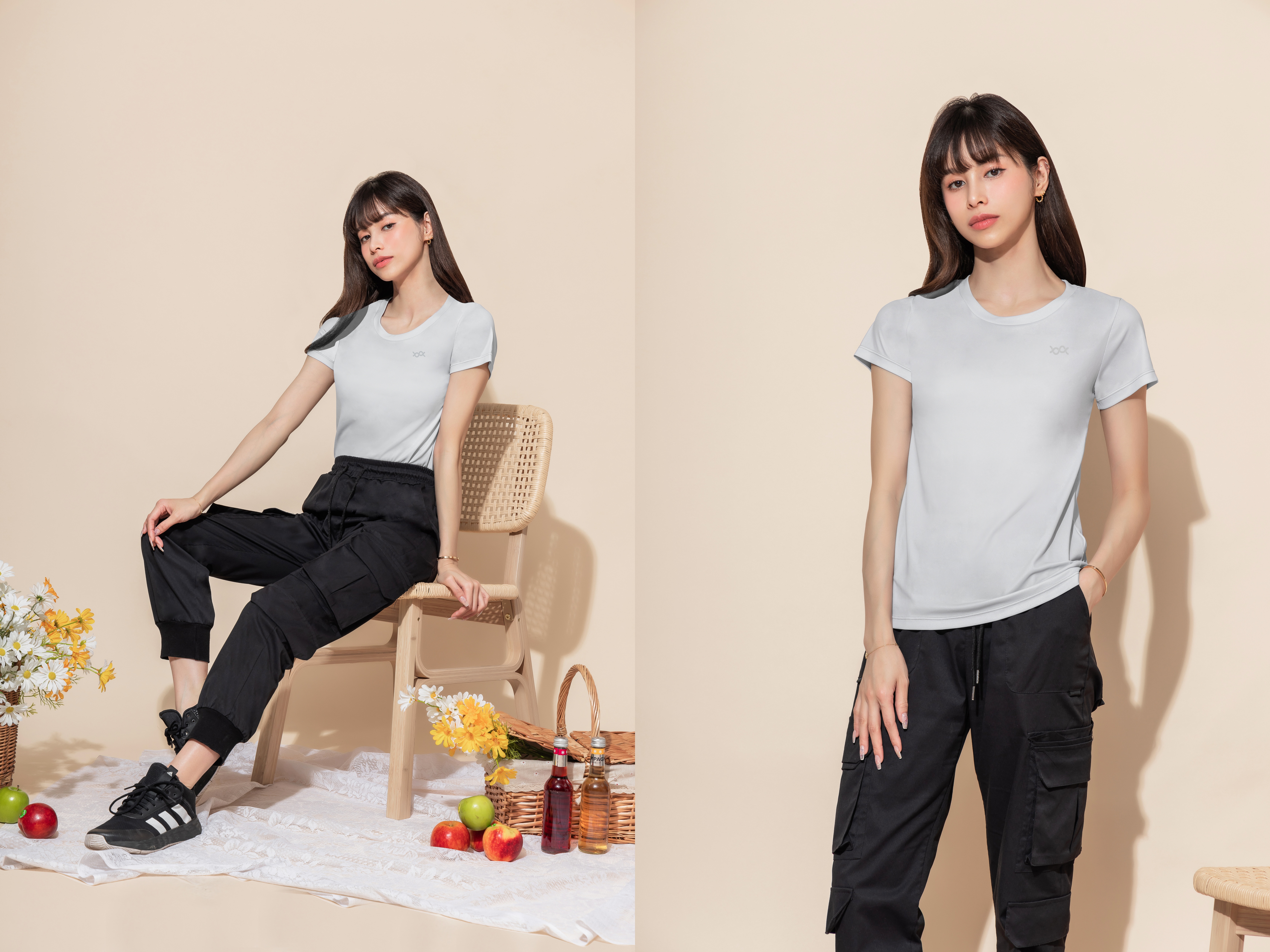 素面防曬排汗短版涼感衣(白銀灰 女S-3XL)