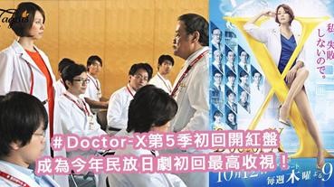 大門未知子當然不負眾望！DoctorX第5季初回開紅盤，成為今年民放日戲初回最高收視！