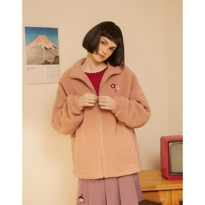 CACO-小丸子QQ毛外套-女【E2CM010】@#@ CACO-小丸子QQ毛外套-女【E 2 CM 010 】