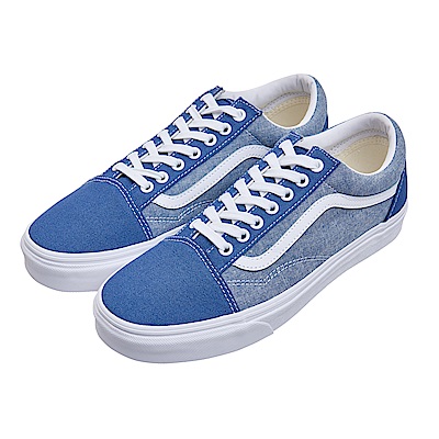 (男)VANS Old Skool 拼接休閒鞋*藍色