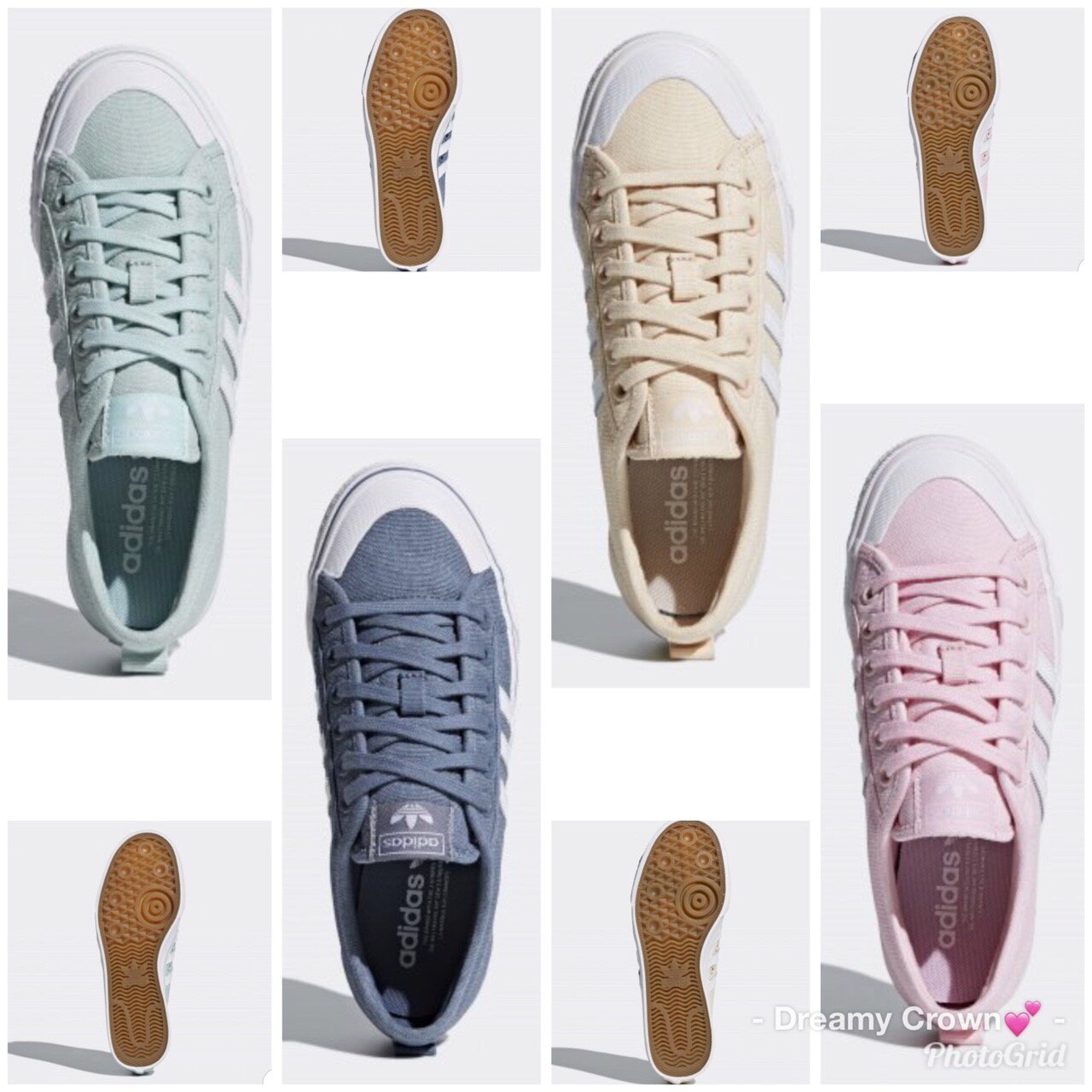ADIDAS NIZZA (淺色) 2018新款 女款 限定 綠 粉