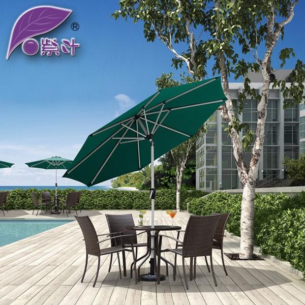 遮阳伞 中柱傘戶外遮陽傘花園太陽傘手搖傘庭院傘咖啡廳露臺桌椅傘 莎瓦迪卡