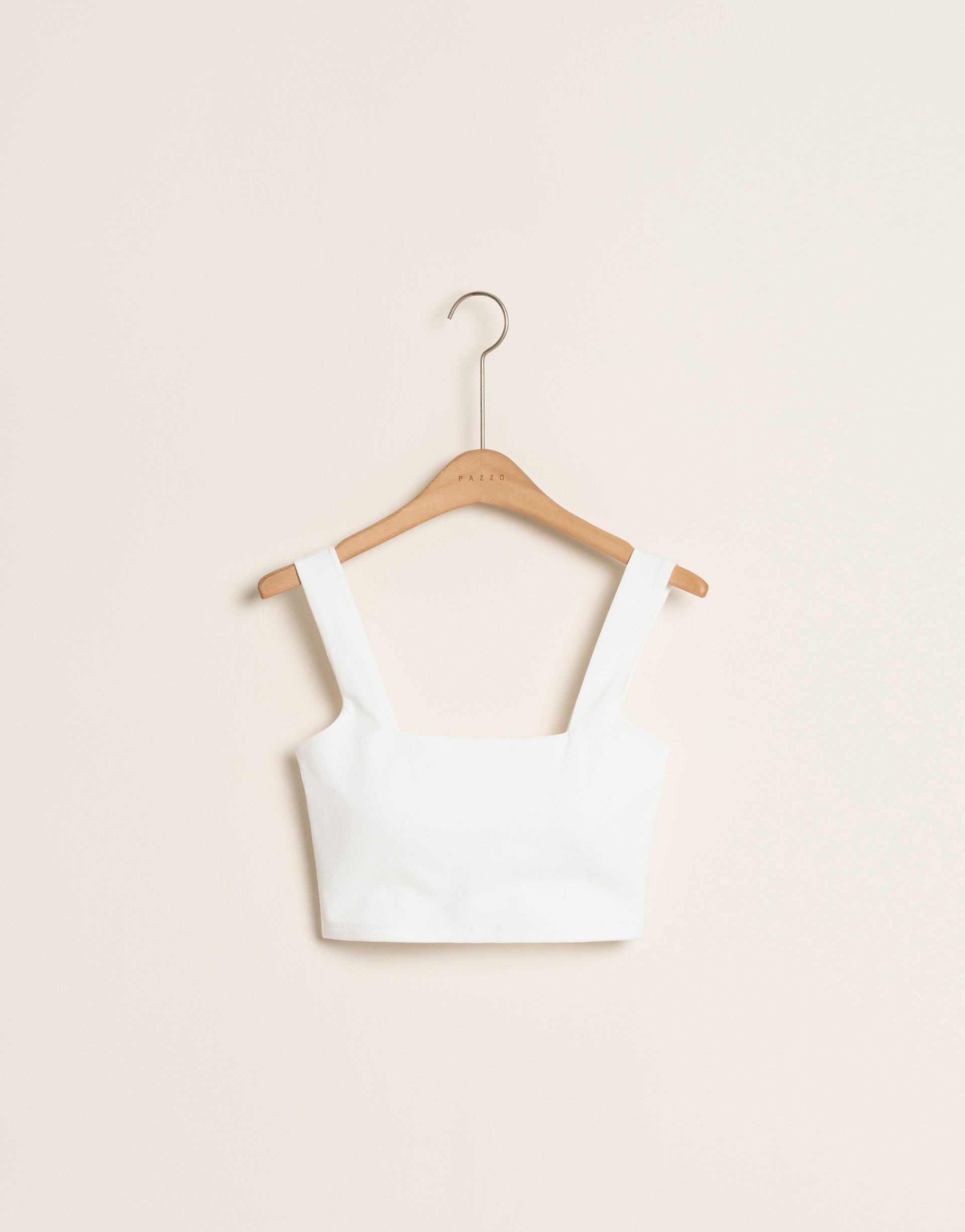 台灣製造/PAZZO自訂開發布料/親膚柔棉/可拆式胸墊/上薄下厚/粗肩帶造型