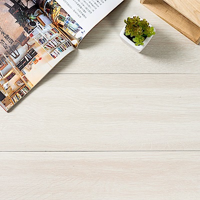 樂嫚妮 DIY 塑膠PVC仿木紋DIY地板貼 6.9坪 乳白白蠟木