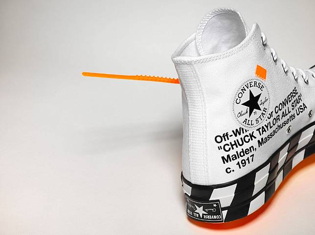 off white converse zip tie