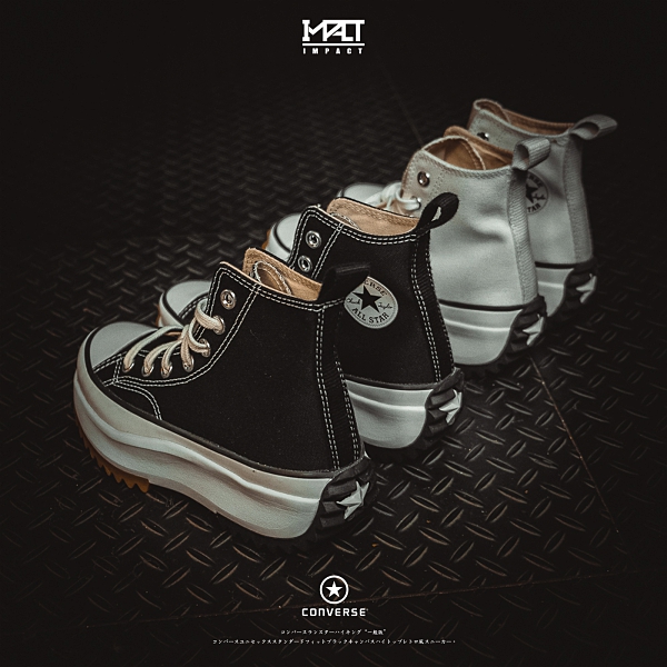 IMPACT Converse Run Star Hike 黑 白 鋸齒鞋 厚底 非聯名 166799C 166800C