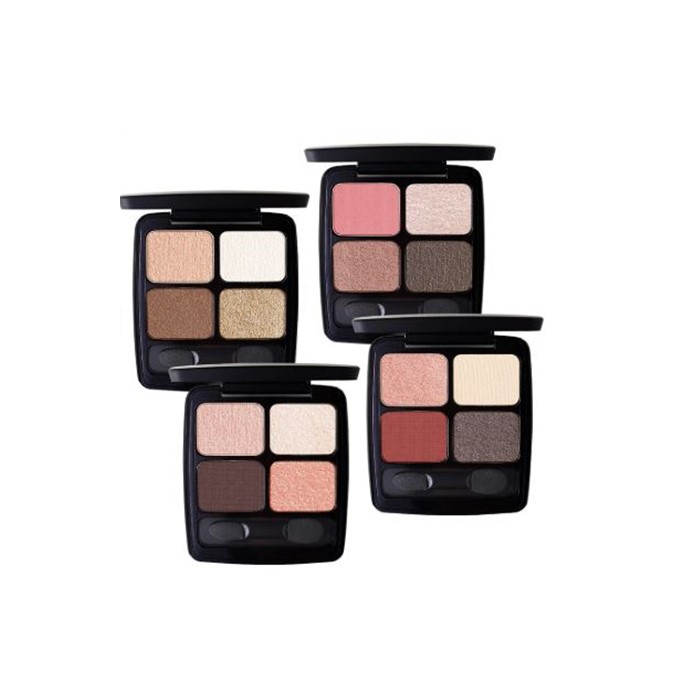 蘊含霧面、緞面、絲絨光、璀璨光等四種質地精心配搭，絲綢般綿密質地，延展性佳，融膚無粉感的自然發色，暈染疊擦也不顯髒，創造恰到好處光暈效果，實現精緻完美立體雙眸!