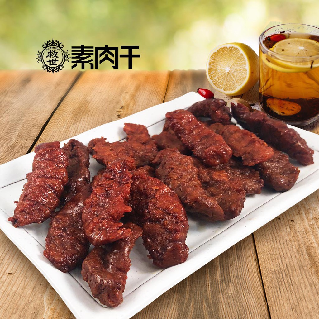 天然蔬果調味也能這麼好吃!‧採用非基因改造大豆，超越傳統工法，肉質扎實飽滿超有口感~‧隨手包超輕巧，不做多餘包裝~‧100% VEGAN with no Allium & Alcohol 宗教級純素無