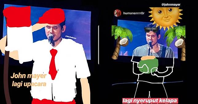 10 Meme lucu John Mayer konser di Indonesia ini bikin semringah