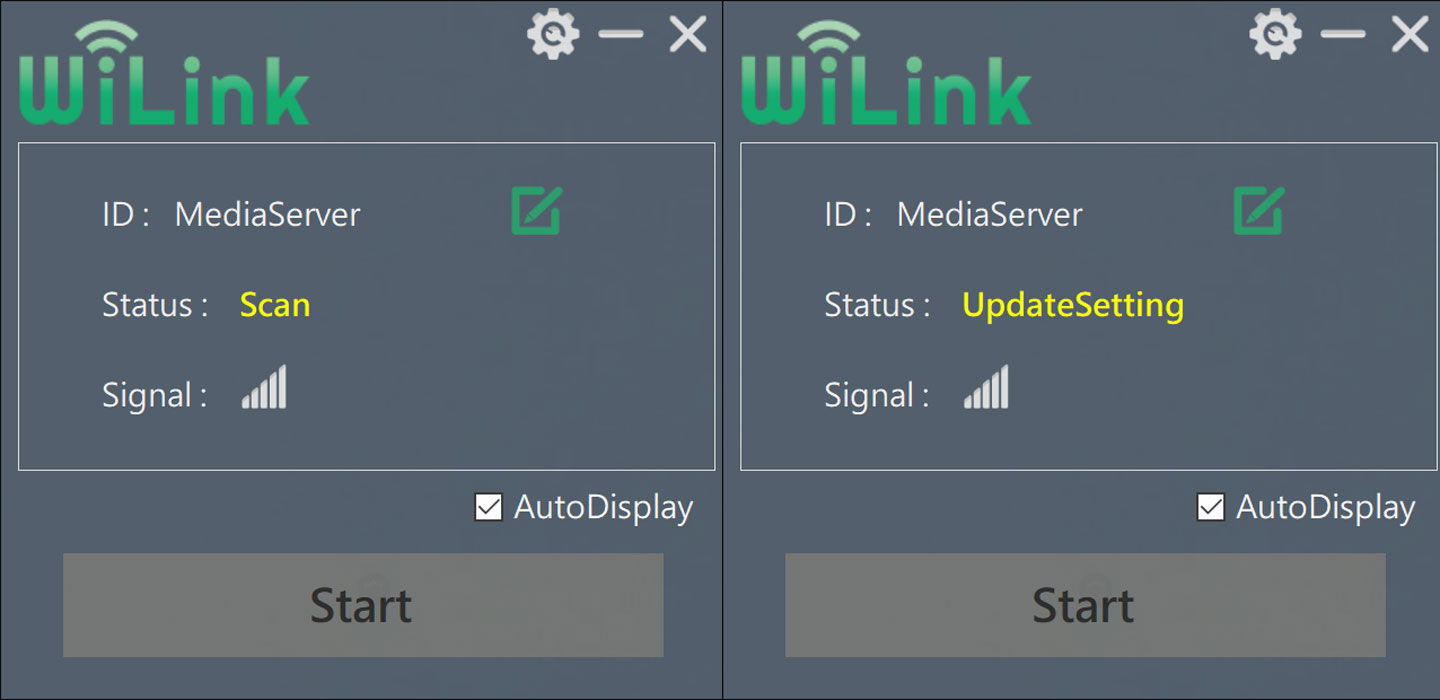 啟動 WiLink 程式後，會自動進行無線網路的掃描，並自動進行相關設定的更新。