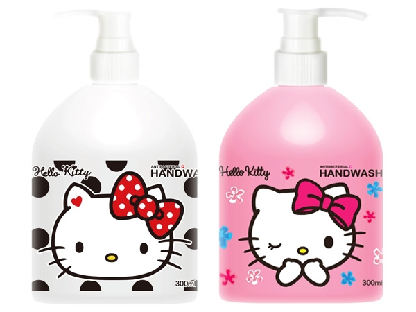 Hello Kitty~洗手乳(300ml) 白麝香／小蒼蘭 款式可選【D954625】三麗鷗授權，還有更多的日韓美妝、海外保養品、零食都在小三美日，現在購買立即出貨給您。