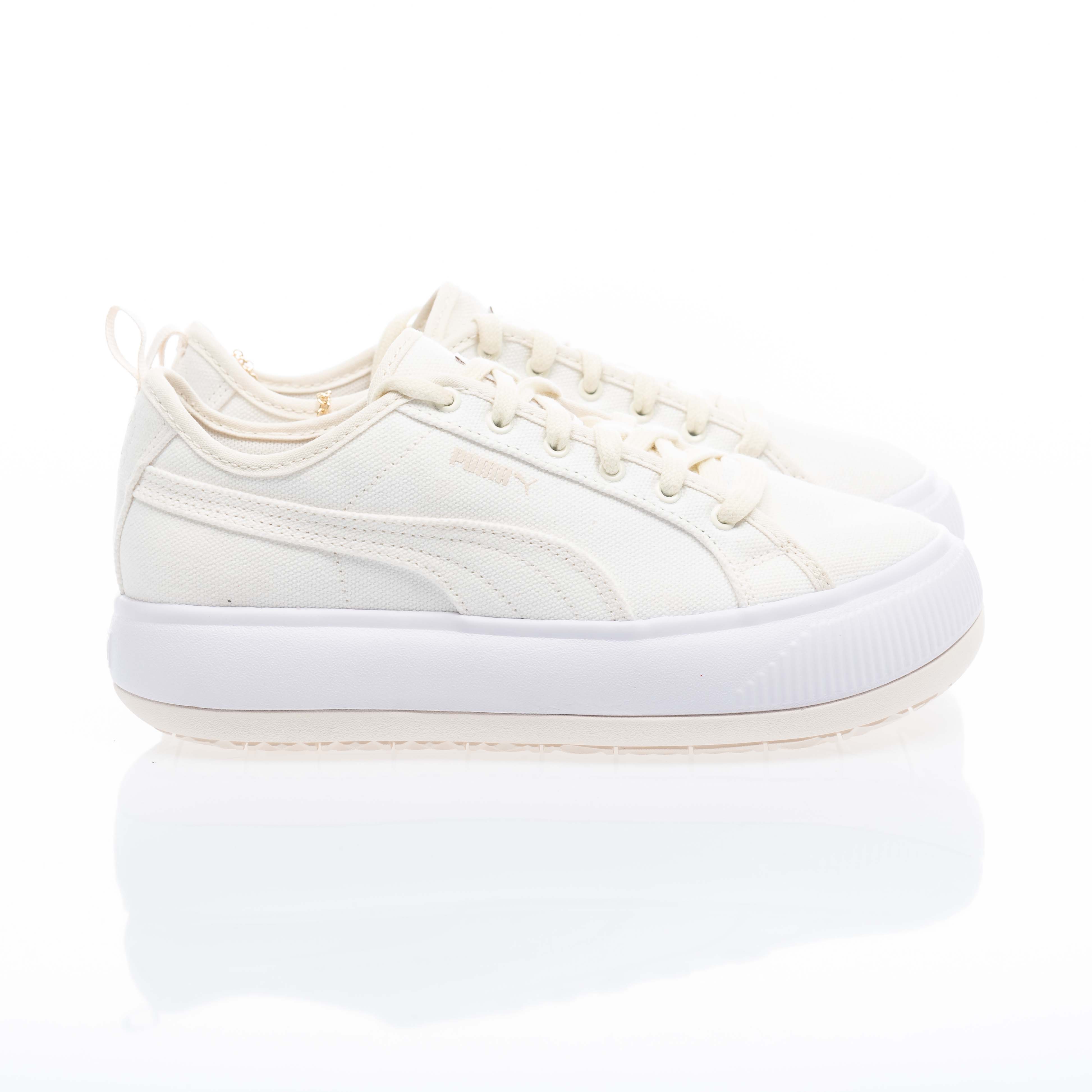 【PUMA】Suede Mayu Canvas Wns 38316501 白素面
