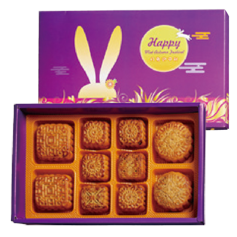 綜合廣式月餅禮盒(4中+6小)