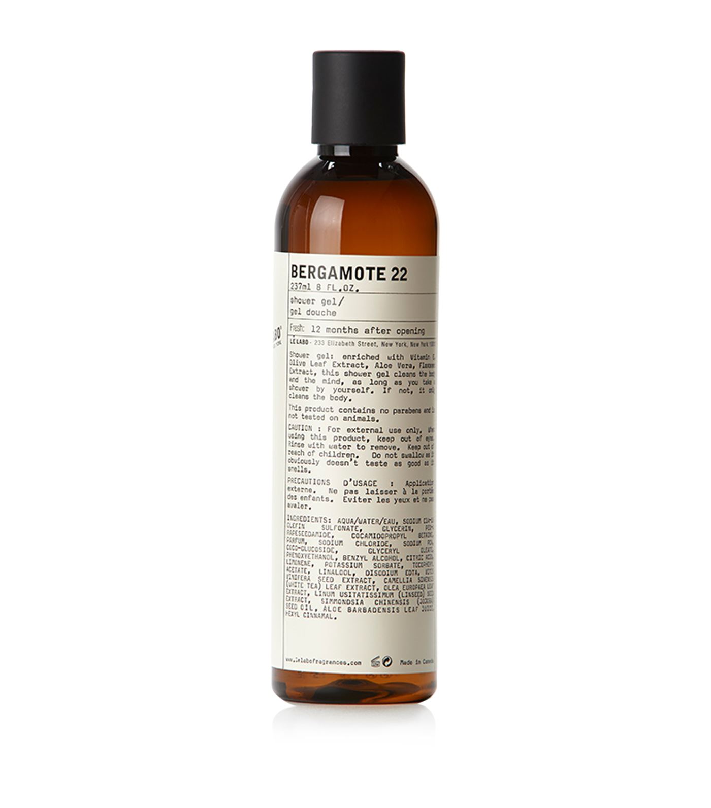 Le Labo - Infused with Vitamin E, olive leaf extract, Aloe Vera and flaxseed extract, the Bergamote 