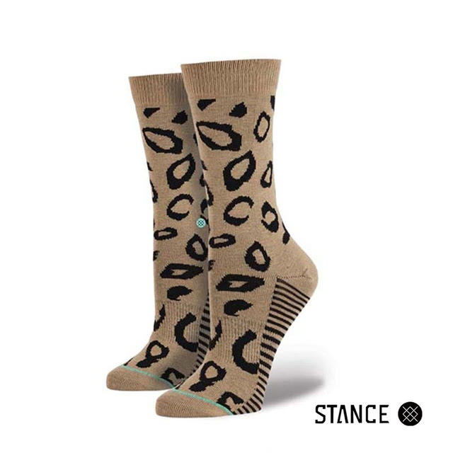 【STANCE】W63A14JUN JUNGLE WARFARE 女款 中筒襪 / 小腿襪 (卡其)