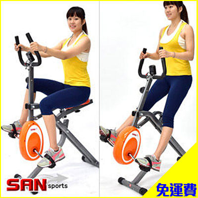 全方位!!雙核心肌群訓練n八段磁控阻力選擇(運動強度)n雙向雙輪軸傳動(耐久用皮帶)n輕鬆折疊省空間