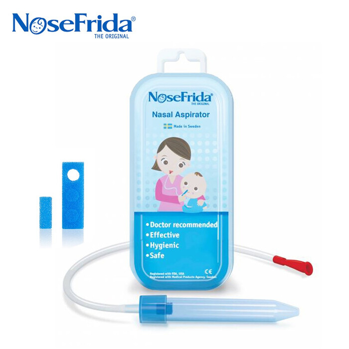換季感冒、鼻塞過敏流鼻水，通通不怕! 1.新生兒也可使用 2.獨特設計吸頭及防菌過濾濾芯 3.聚丙烯材質(不含BPA等有害物質) 4.過濾棉設計，不必擔心吸到大人嘴裡 5.瑞典製造，品質保證，好放心