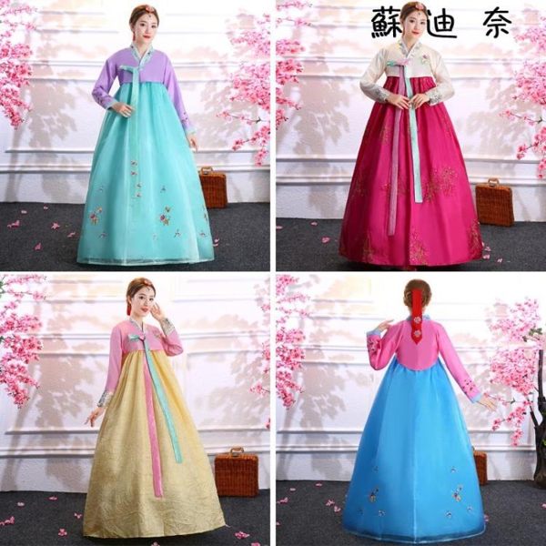 古裝傳統韓服女宮廷禮服大長今改良