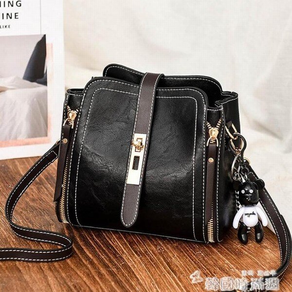 上新小包包女包2020新款潮韓版時尚夏季百搭側背斜背包水桶包 創時代