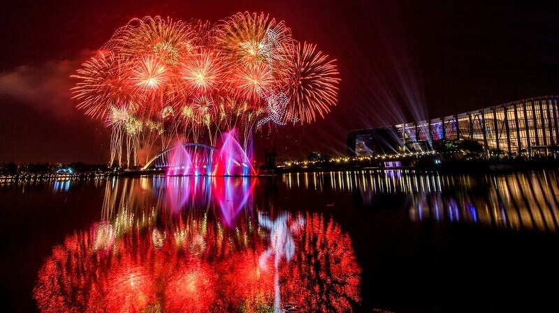 2022國慶煙火在嘉義進行試放