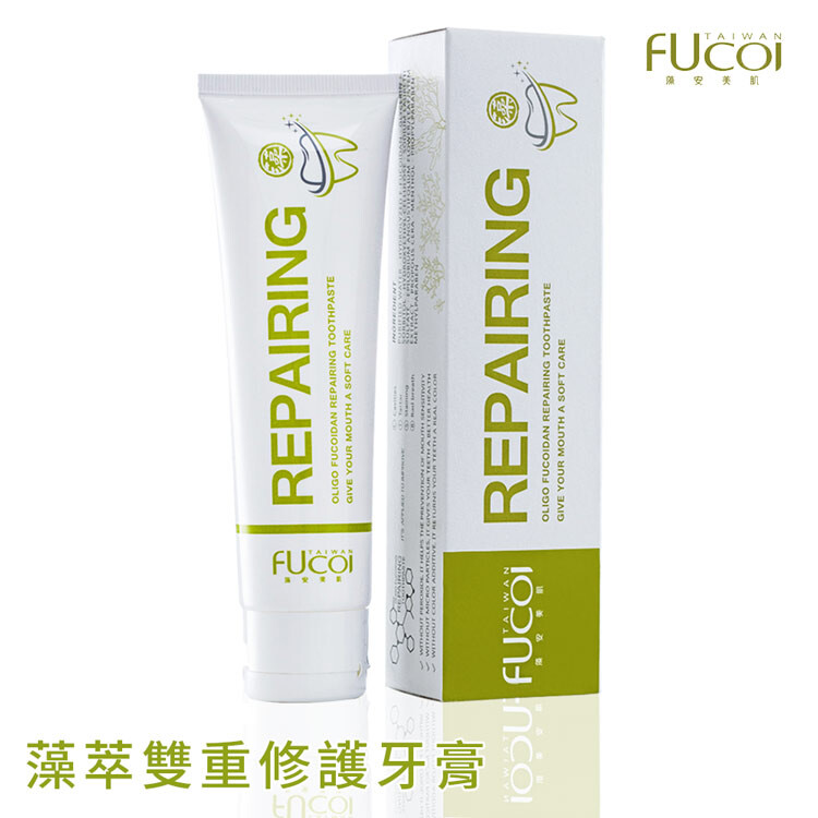【FUcoi藻安美肌】口周護理系列 藻萃雙重修護牙膏(90g/條)