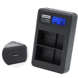 ◎一年原廠保固|◎Micro USB 輸入充電,支援各式充電;行動電源也能充|◎USB充電頭可以使用一般手機用AC頭商品名稱:Kamera佳美能液晶雙槽充電器forNikonEN-EL15品牌:Kam
