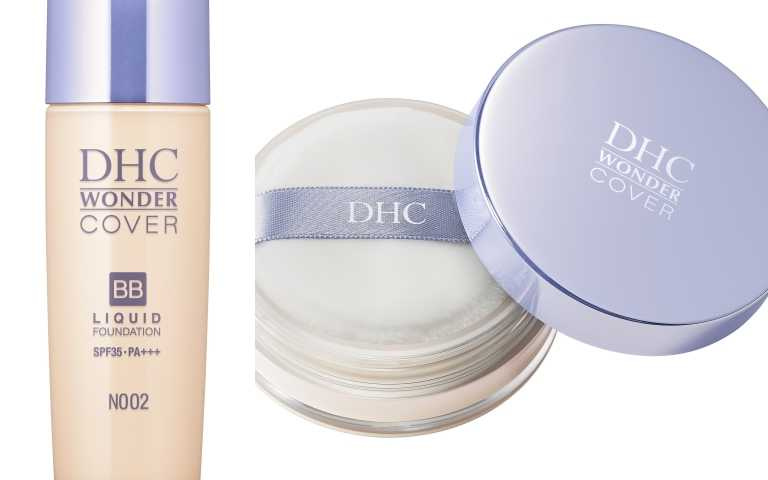 DHC BB晶亮潤澤粉底液 SPF35 PA+++ 30g 、晶亮潤澤蜜粉／各780元（圖／品牌提供）