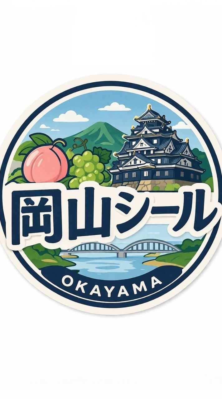 シール汁勝つ　岡山okayama.km