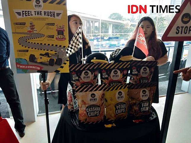 (Irvin's Salted Egg di acara Formula 1 Singapura) IDN Times/Santi Dewi