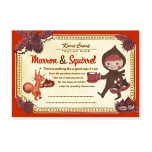 栗子君和松鼠【卡雷爾恰佩克Karel Capek 】－山田詩子/手繪明信片★