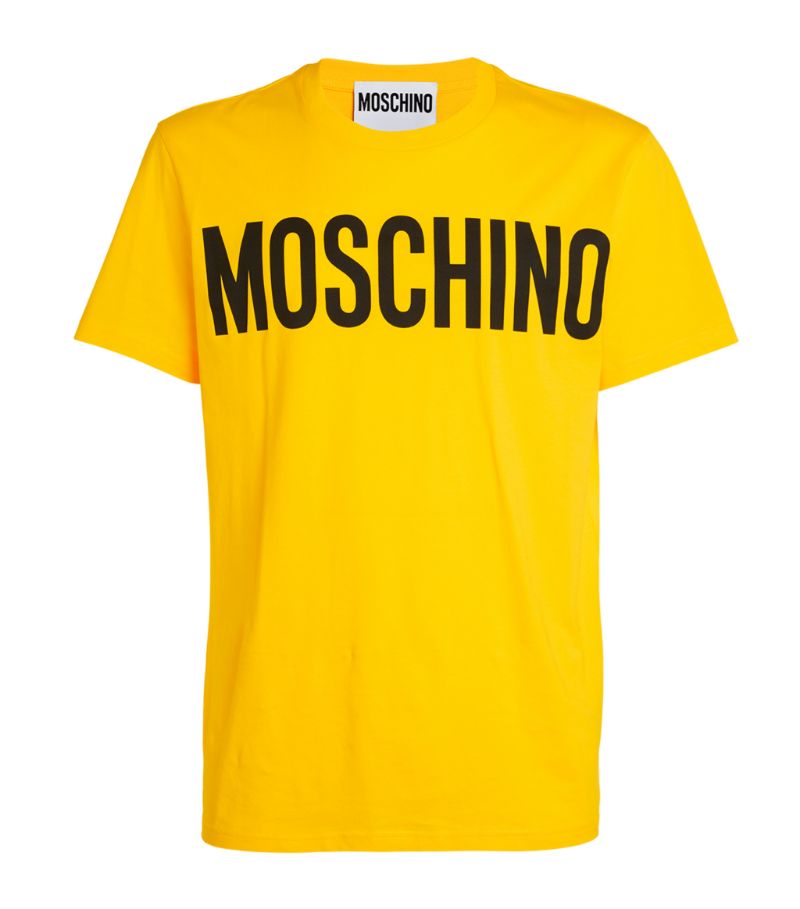Moschino is known for its colourful '80s aesthetic, andthis logo T-shirt is a simple way to get in o
