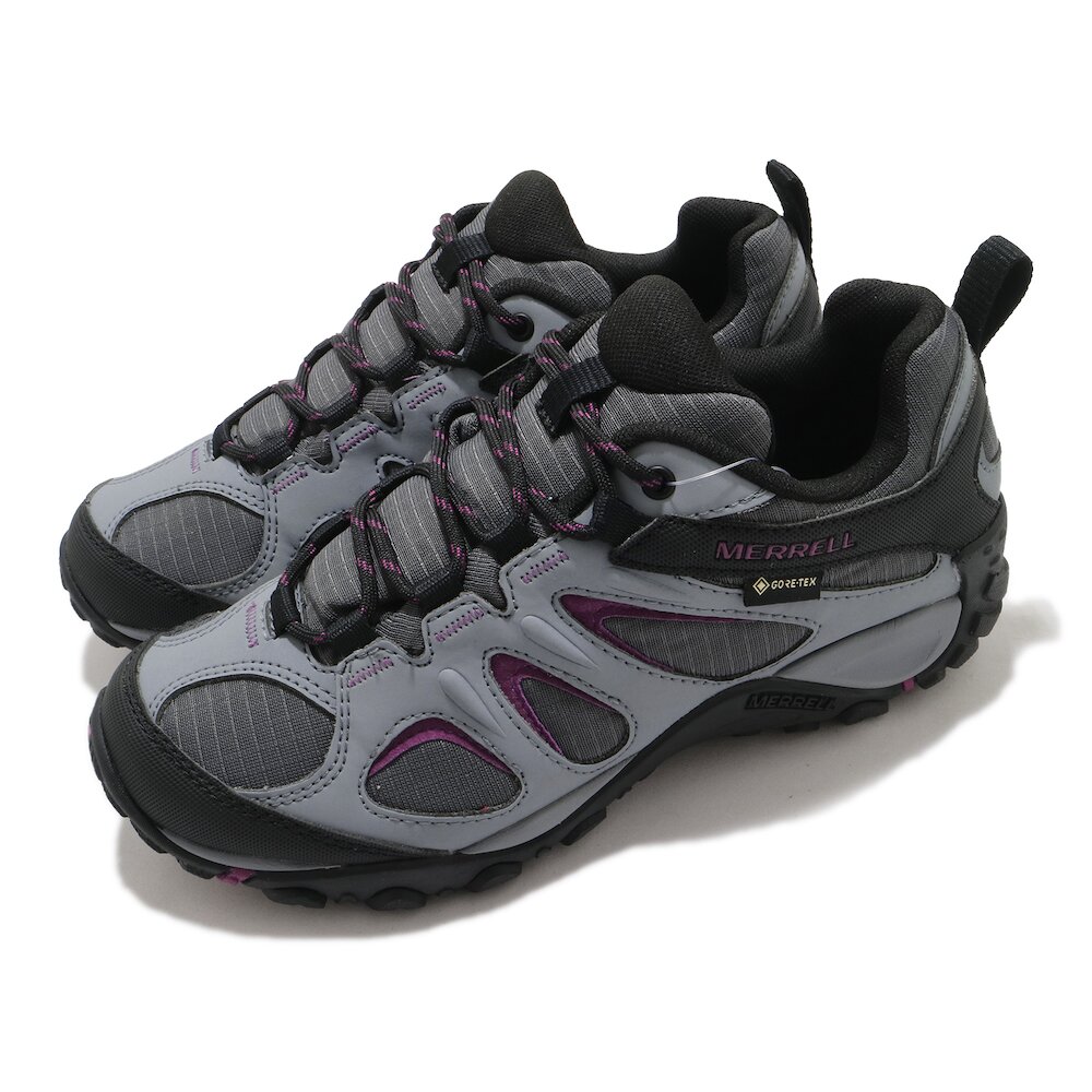 MERRELL 戶外鞋 Yokota 2 Sport GTX 女鞋 登山 越野 耐磨 避震 防水 彈性 灰 黑 [ML036400]