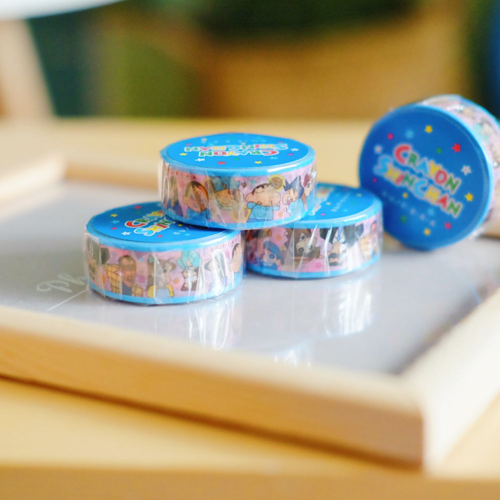 ✦蠟筆小新正版授權✦日本商品限定直送✦精美彩印紙膠帶，蠟筆小新經典人物通通有！✦無論是用來包裝，或是裝飾牆面、筆記本或手帳本都超可愛♥