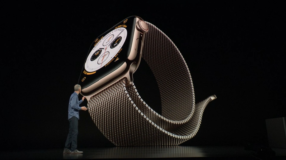 Apple Watch Series 4 發表，尺寸加大到 40mm 及 44mm，支援心電圖、跌倒偵測功能和心律監測