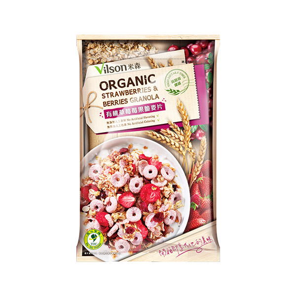 米森特選來自丹麥的有機脆麥片granola x 有機莓果果乾，就是要顛覆你對麥片的想像！跨國研發