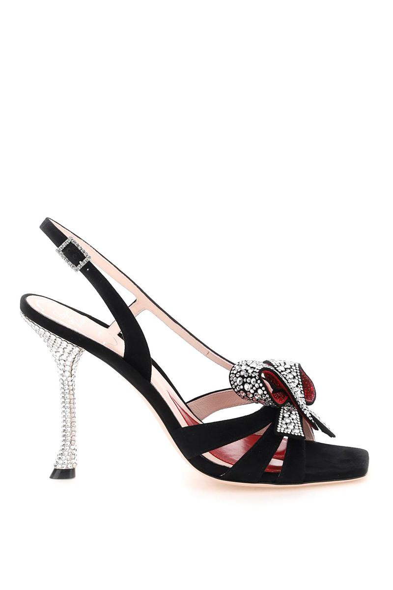 Roger vivier strass bow sandals