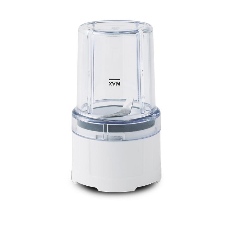 產品特色 本商品需搭配Sante迷你果汁機 使用 本商品僅適用於乾物研磨，如咖啡豆 可研磨咖啡/芝麻/蝦仁/茶葉/小魚乾等 體積精緻小巧，研磨乾物強而有力 可選購30道研磨杯精緻食譜 產品介紹 商品規