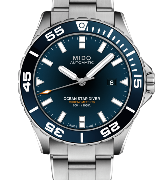 MIDO 美度 M0266081104100 海洋之星600米 OCEAN STAR DIVER 600潛水錶 藍 43mm